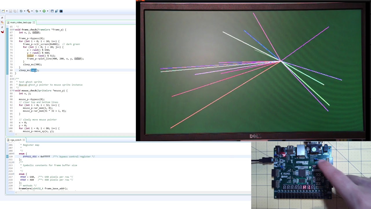 M18 - 6 - Frame Buffer Core Test Program