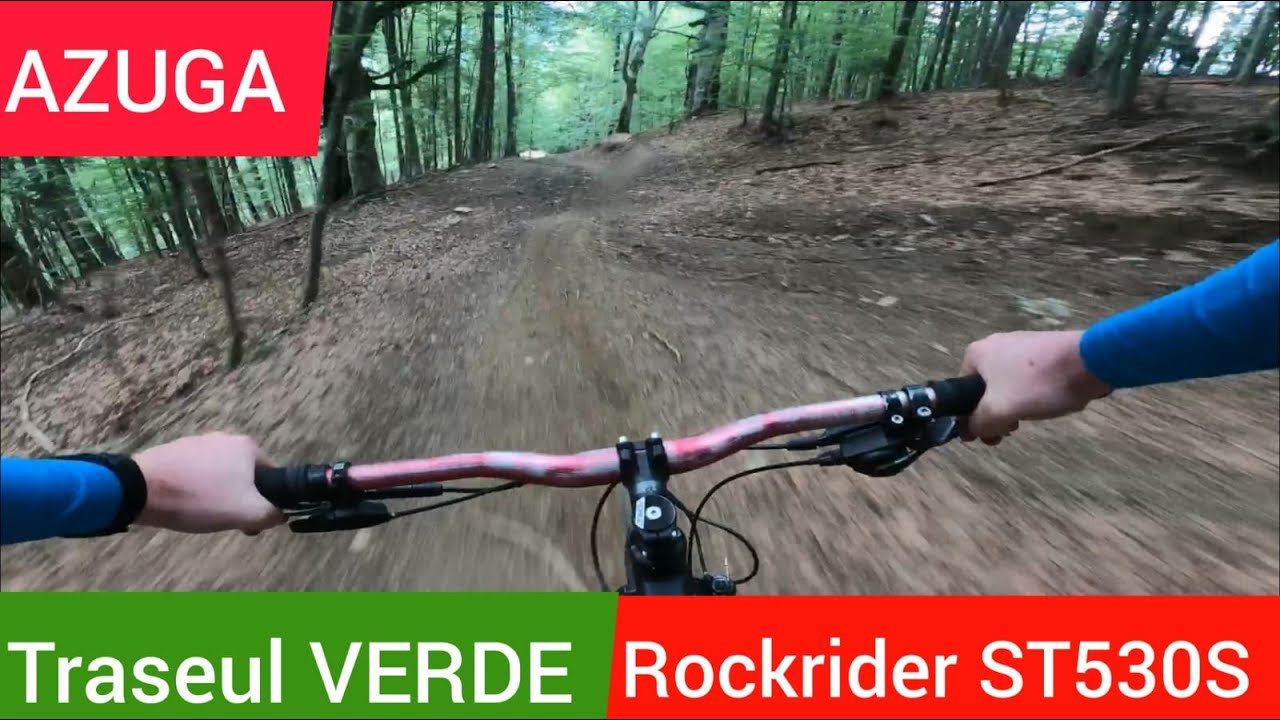 Downhill ca un NOOB pe traseul VERDE din Azuga! Rockrider ST530S