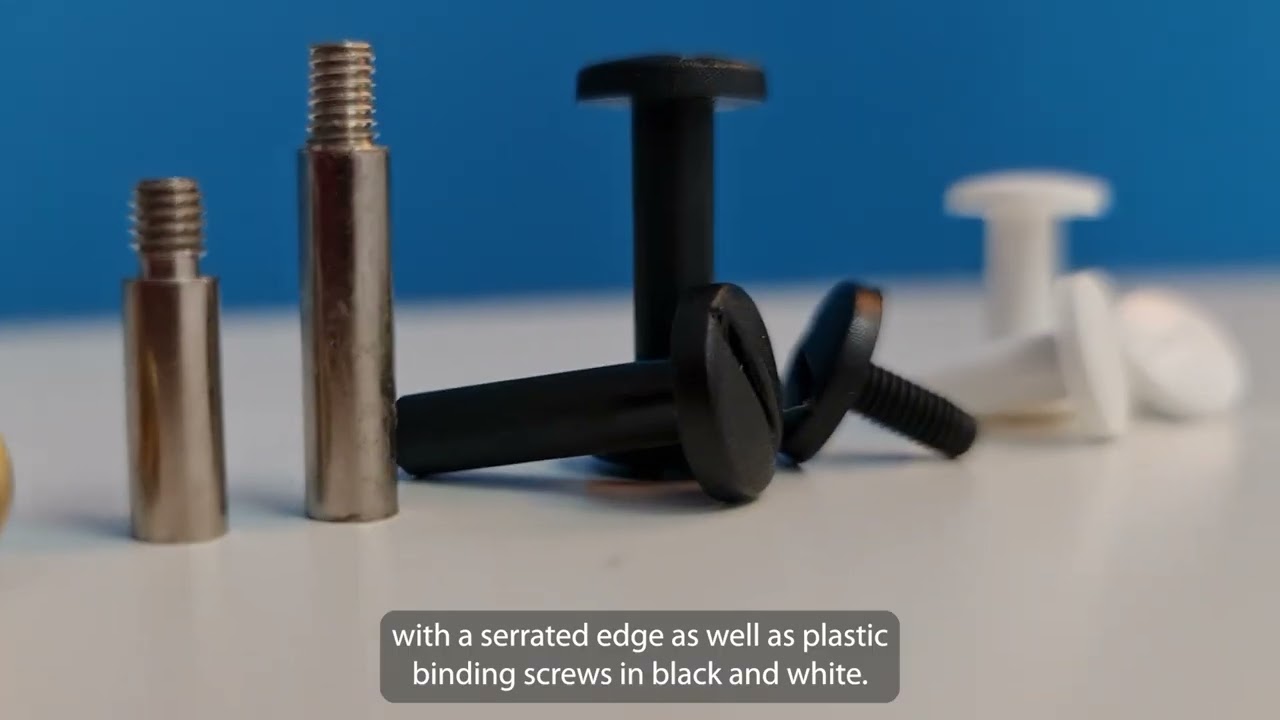 Binding Screws from Presco in Brass and Nickel finishes