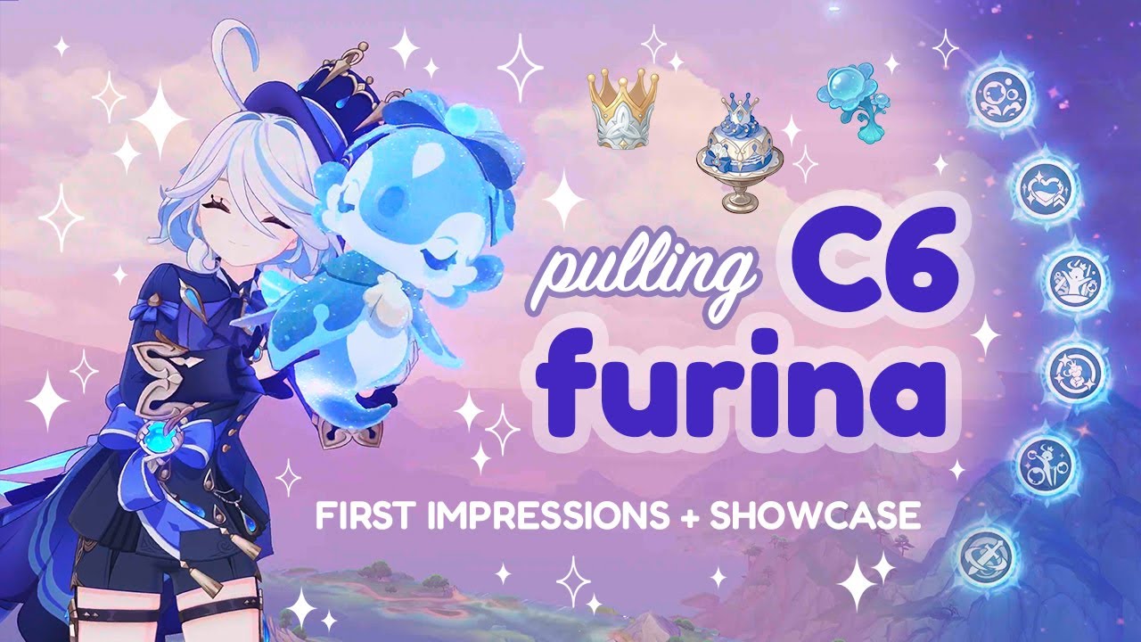 pulling C6 furina ⋆🌀˚౨ৎ ₊⊹ уютный геймплей Genshin Impact + озвучка