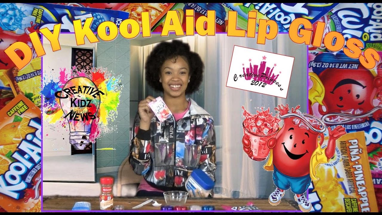 DIY Kool Aid Lip Gloss / Make up Tutorial / Review - Creative Princess