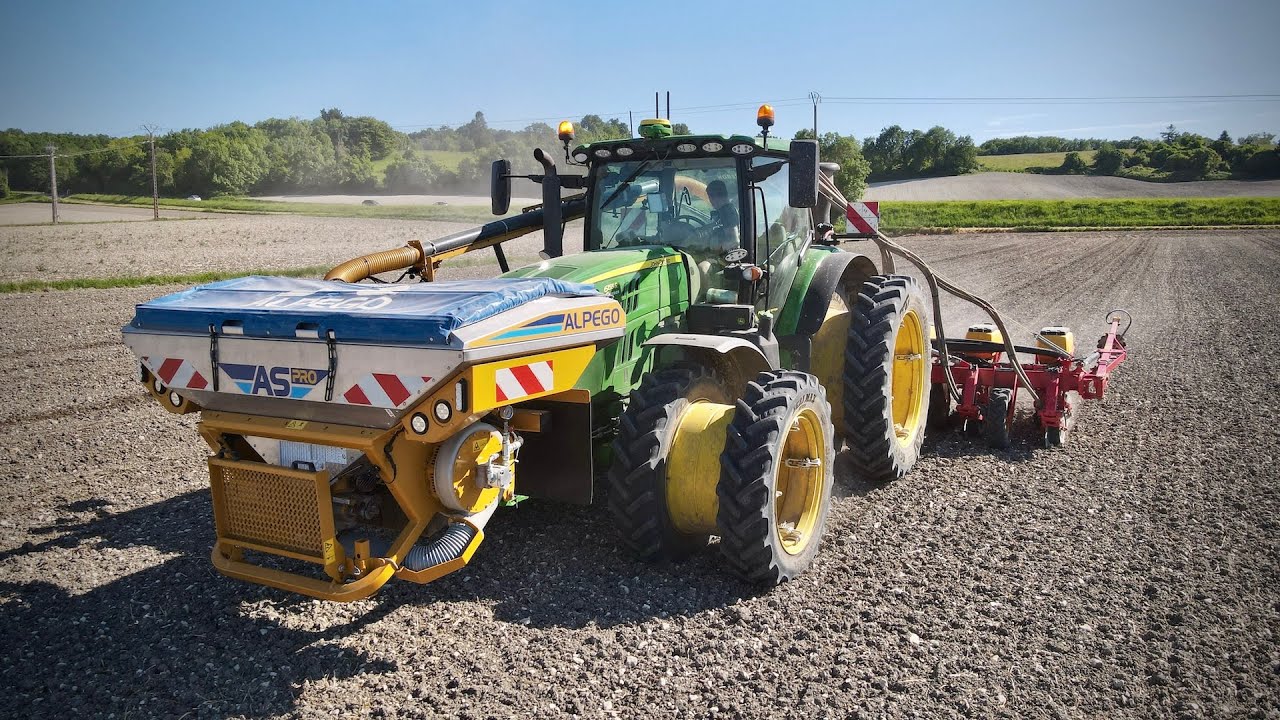 🌱 SEMIS de TOURNESOL 2K24 avec un VADERSTAD TEMPO 8 rangs & un JOHN DEERE 6155R !!