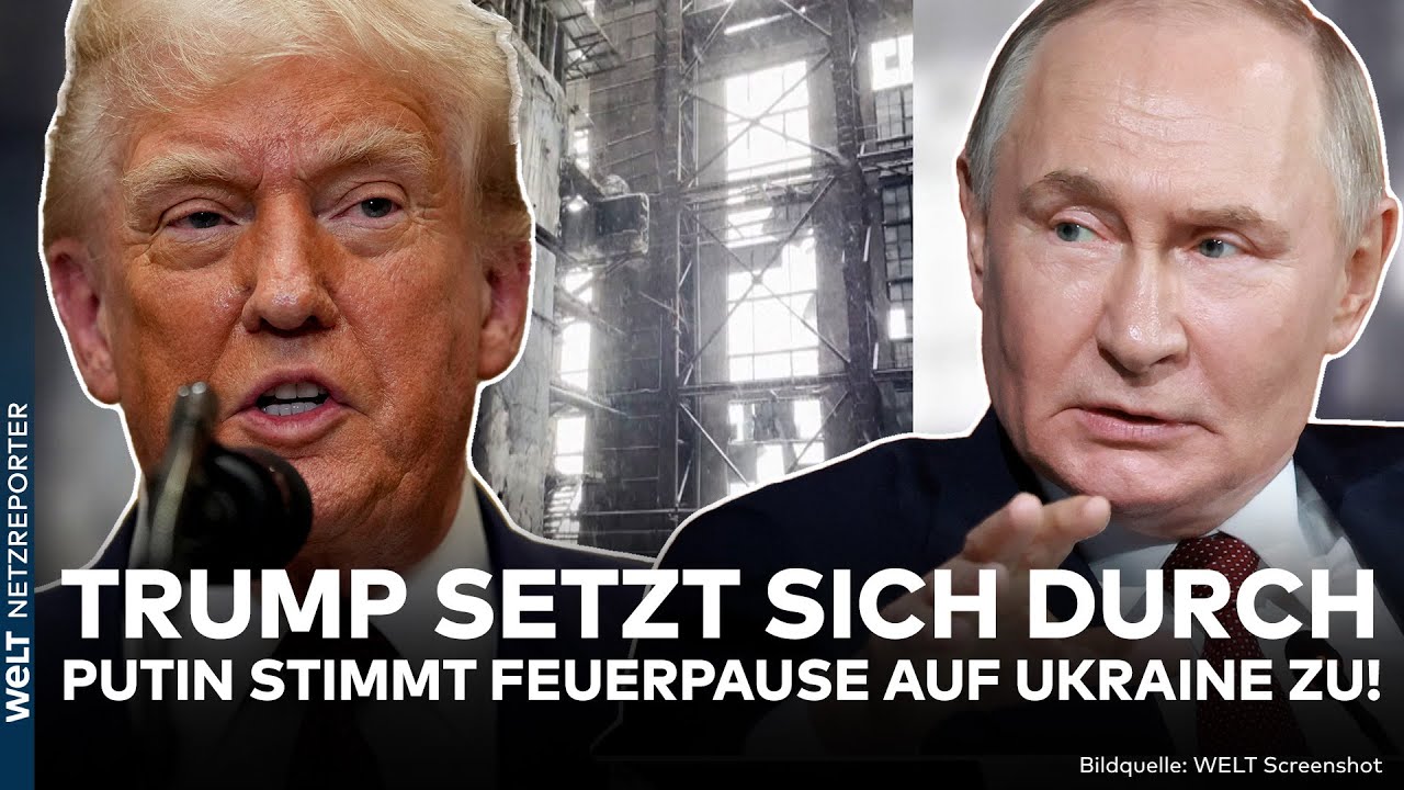 UKRAINE-KRIEG: Coup von Trump! Putin knickt ein! Russland stimmt Feuerpause auf Kiew zu!