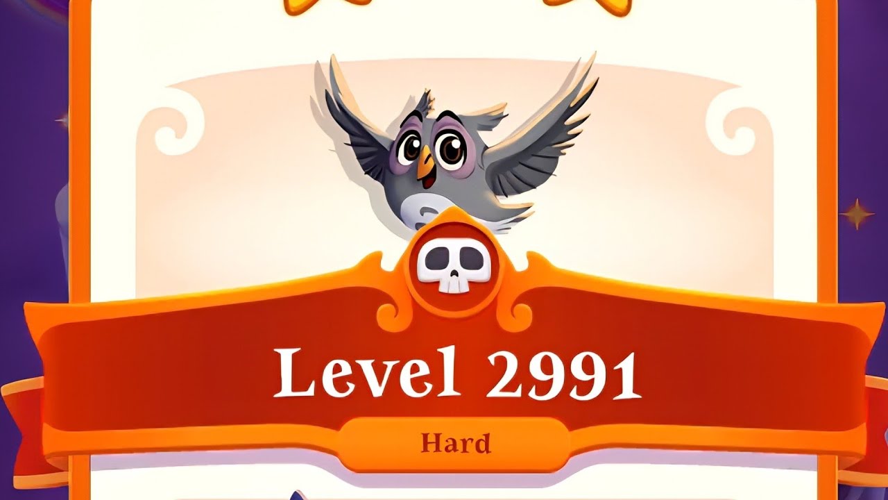Level 2991 / 3Stasr! / Hard Level😱❗ / No Spell! / CH-151 / Bubble Witch 3 Saga Gameplay