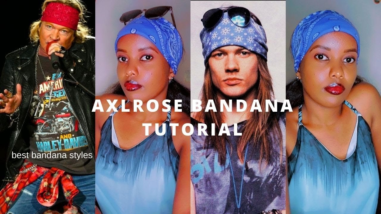 How to WEAR a BANDANA like AXL ROSE