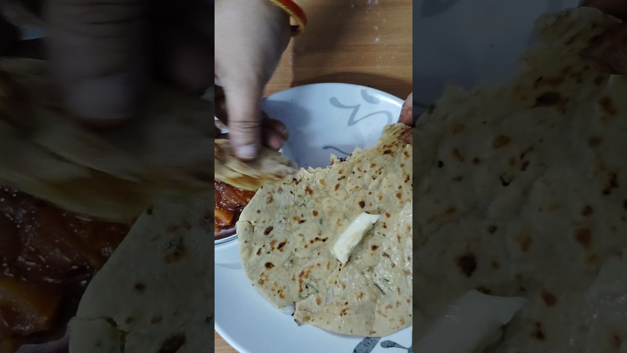 Besan roti and chutney 