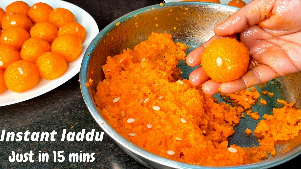 నోట్లో వెన్నలా కరిగిపోయే లడ్డు రెసిపి|Sweet recipes in telugu|Instant Laddu recipe|Wheat Rava Laddu