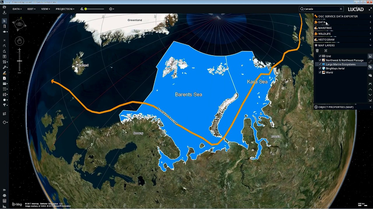 ArcticSDP - Luciad - New Shipping Routes in the Arctic