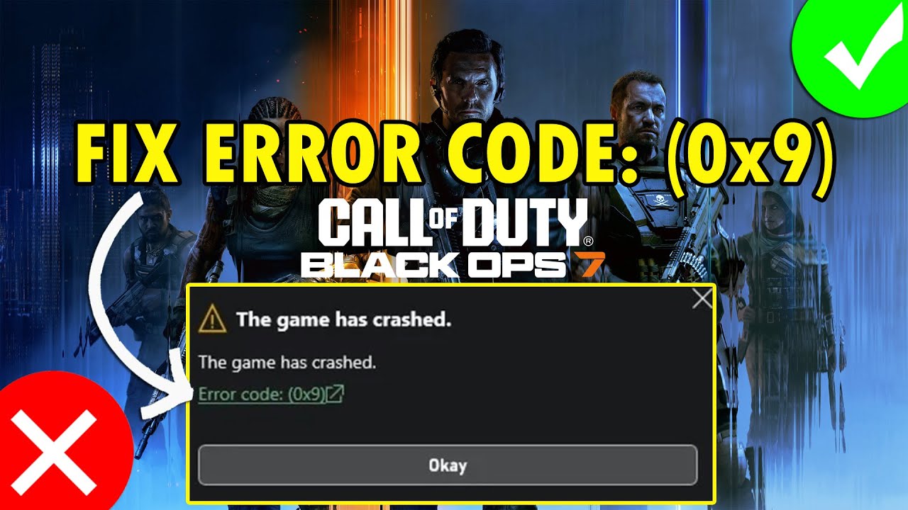 Исправление ошибки Black Ops 7 с кодом (0x9). Игра вылетает на ПК (для пользователей Game Pass)
