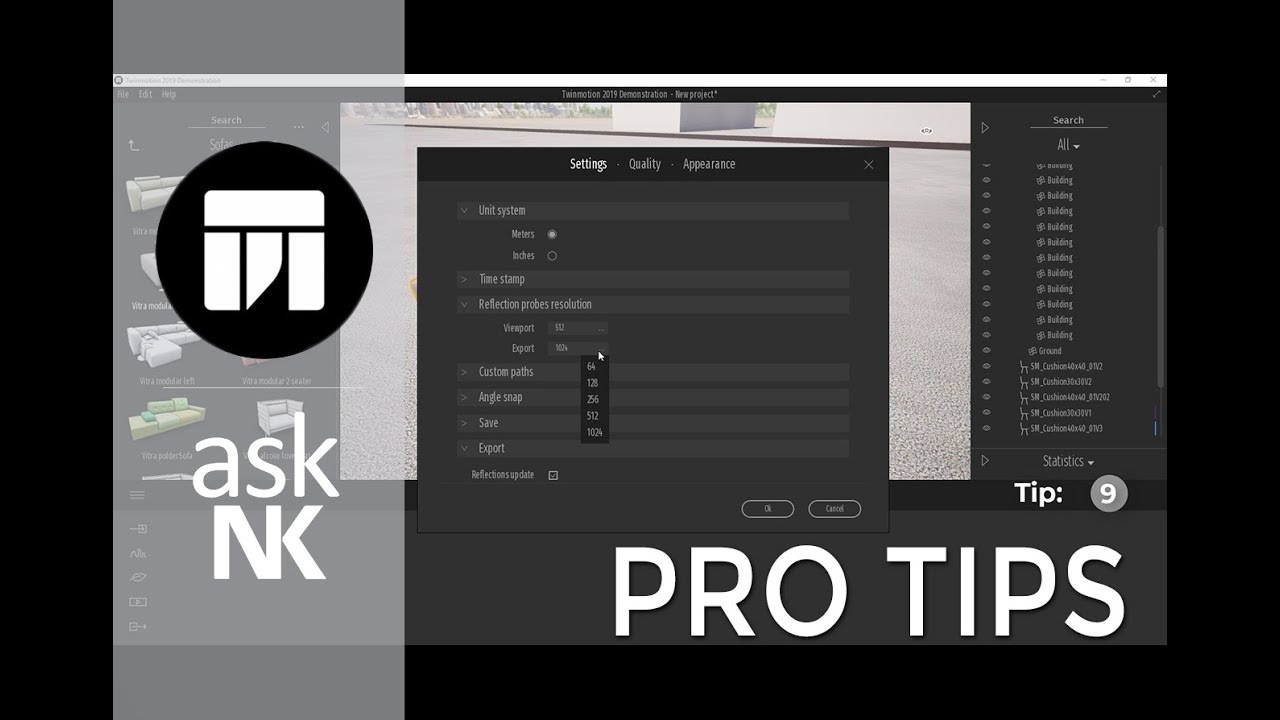 TwinMotion 2019 - Pro Tips