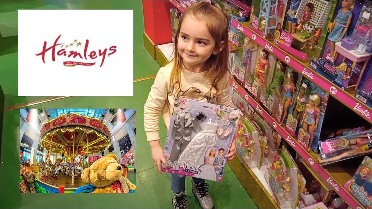Summer visits Hamleys toy store in Prague, Czech Republic