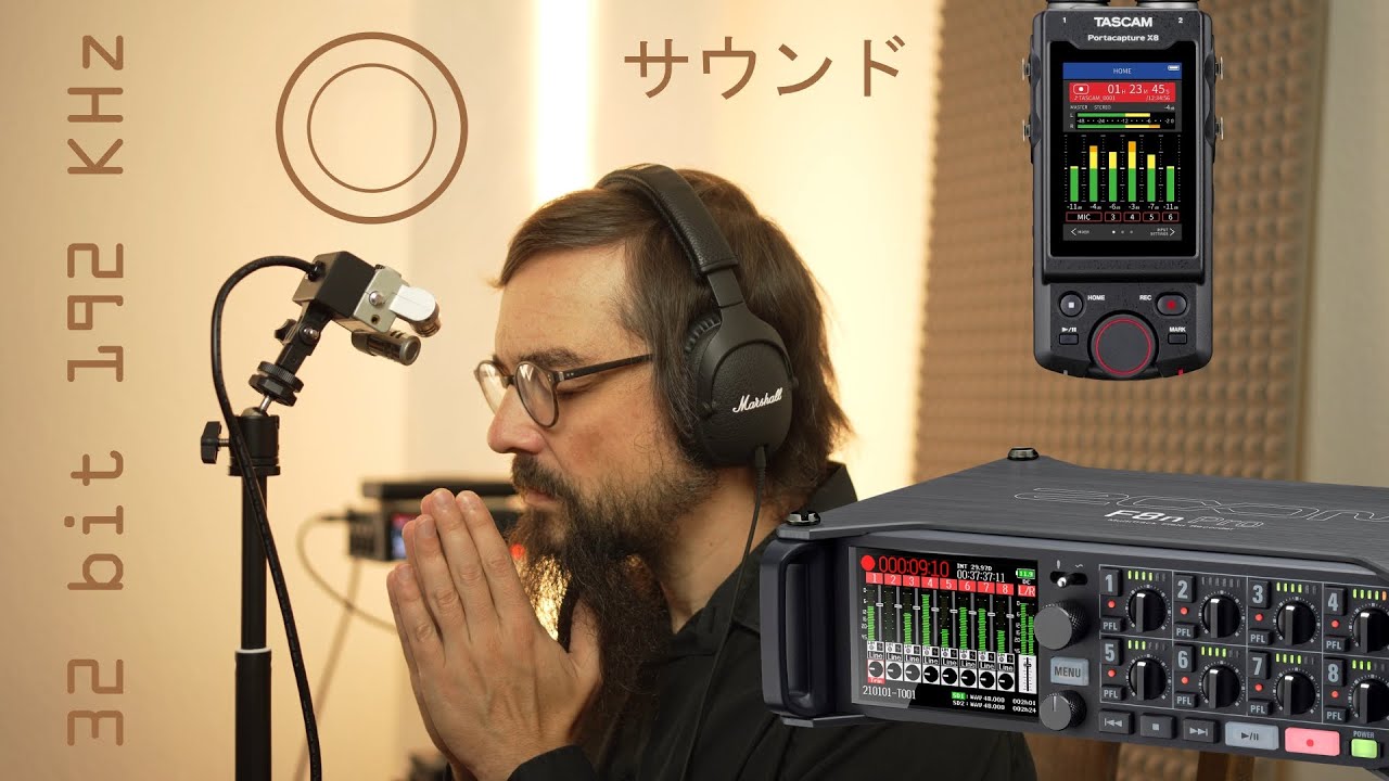 ZOOM F8n PRO тестирует XYH-6 против TASCAM X8 🔴 MIC BATTLE @ 32 bit 192 KHz 🎙️👈