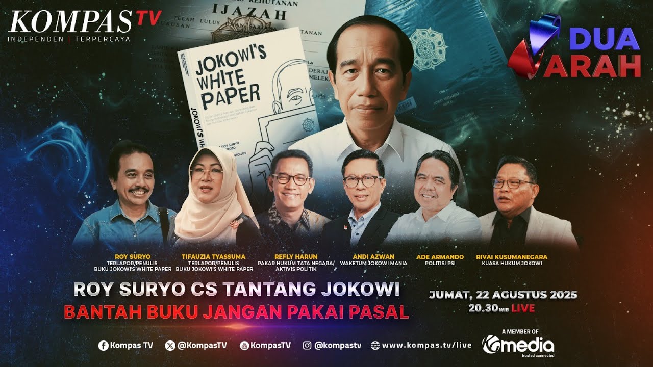 🔴 LIVE -  Roy Suryo CS Tantang Jokowi, Bantah Buku Jangan Pakai Pasal | DUA ARAH