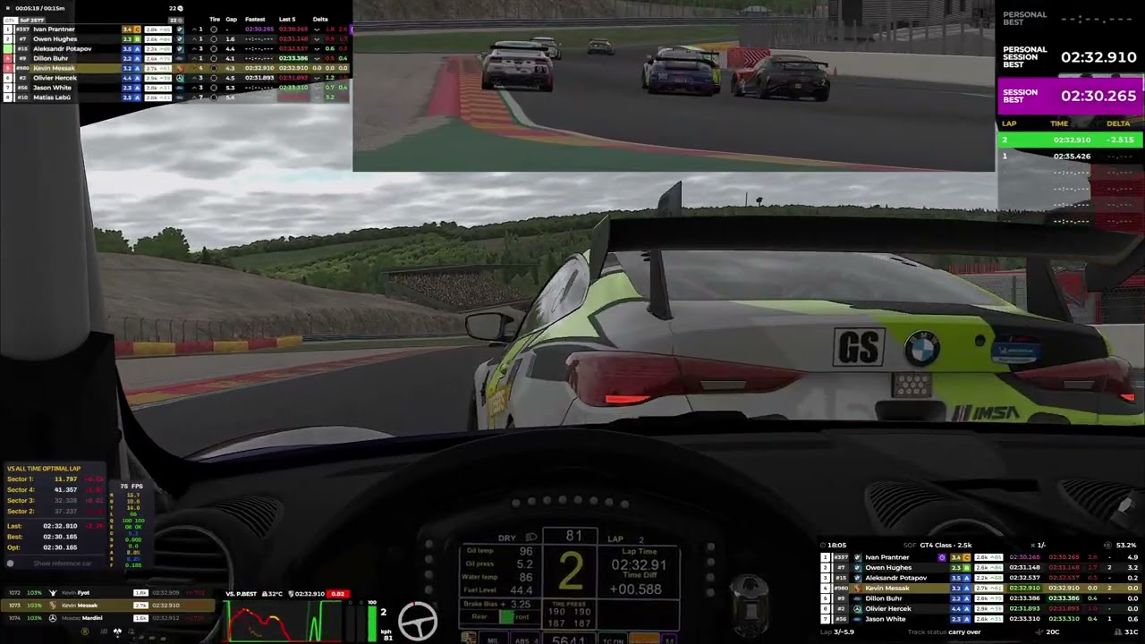 Pole position on Spa! And then I messed up...
