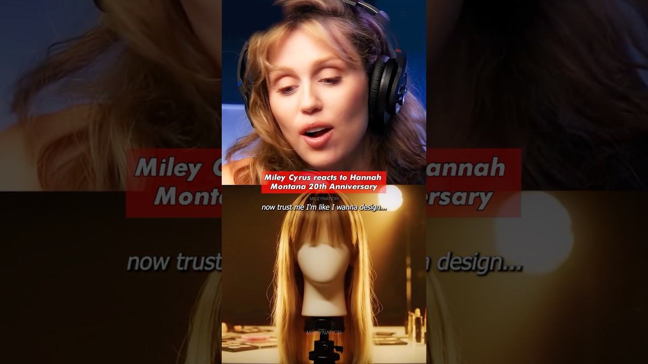 Реакция Майли Сайрус на 20-летие Ханны Монтаны | #HannahMontana #MileyCyrus #Shorts
