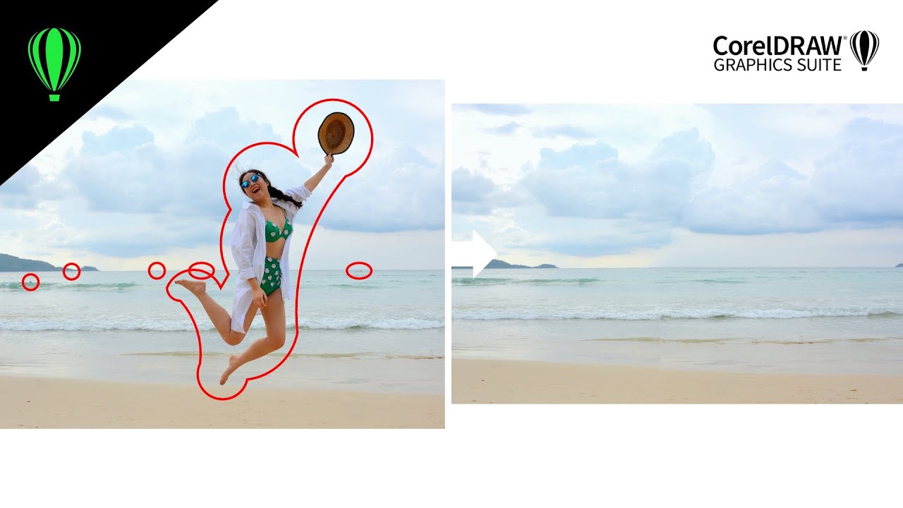 CorelDRAW tips&tricks - removing objects using Smart Carver and Clone Tool in Corel PhotoPaint 2025