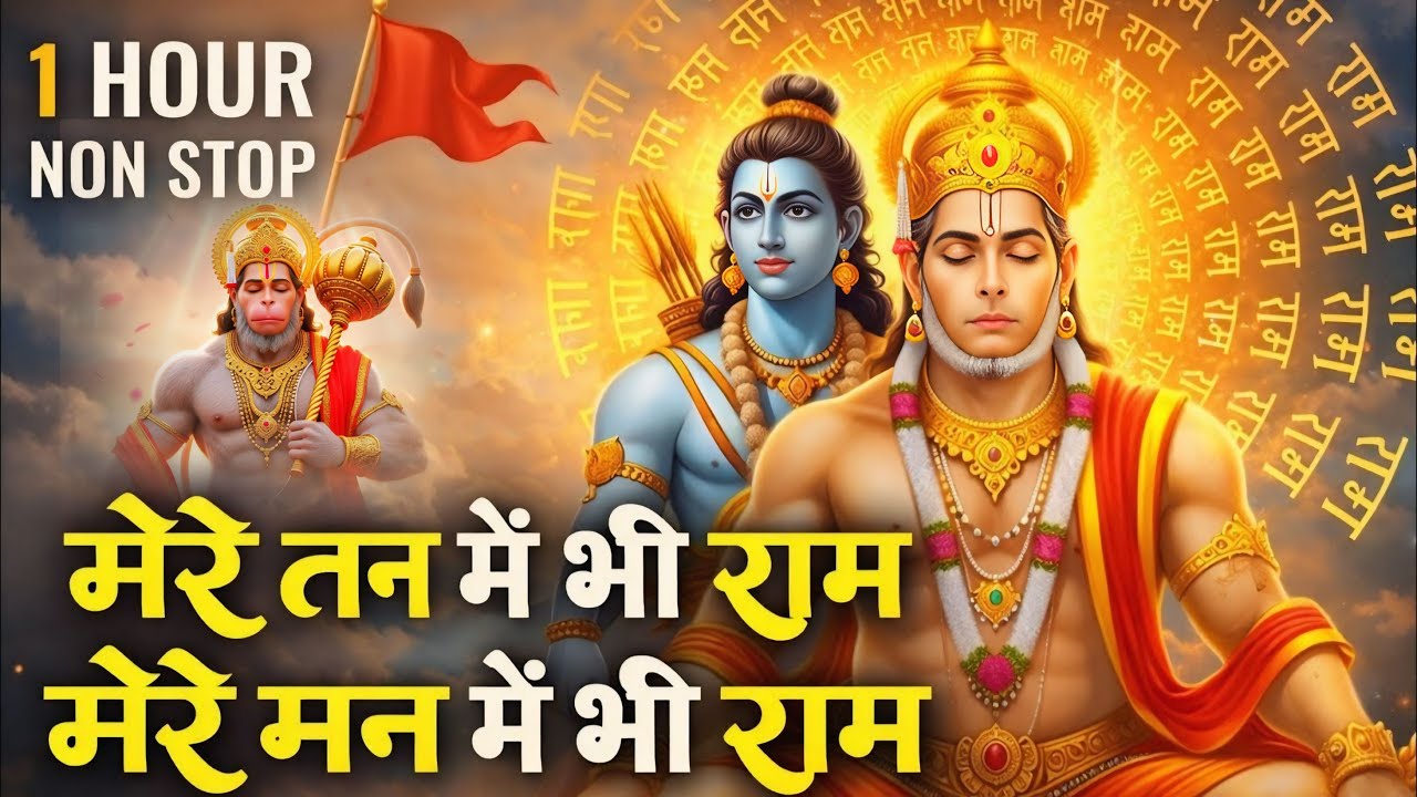 1 Hour Nonstop मेरे तन में भी राम मेरे मन में भी राम Ram Naam Jap Powerful Ram Bhajan