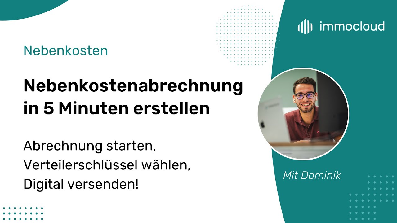 Nebenkostenabrechnung in 5 Minuten erstellen