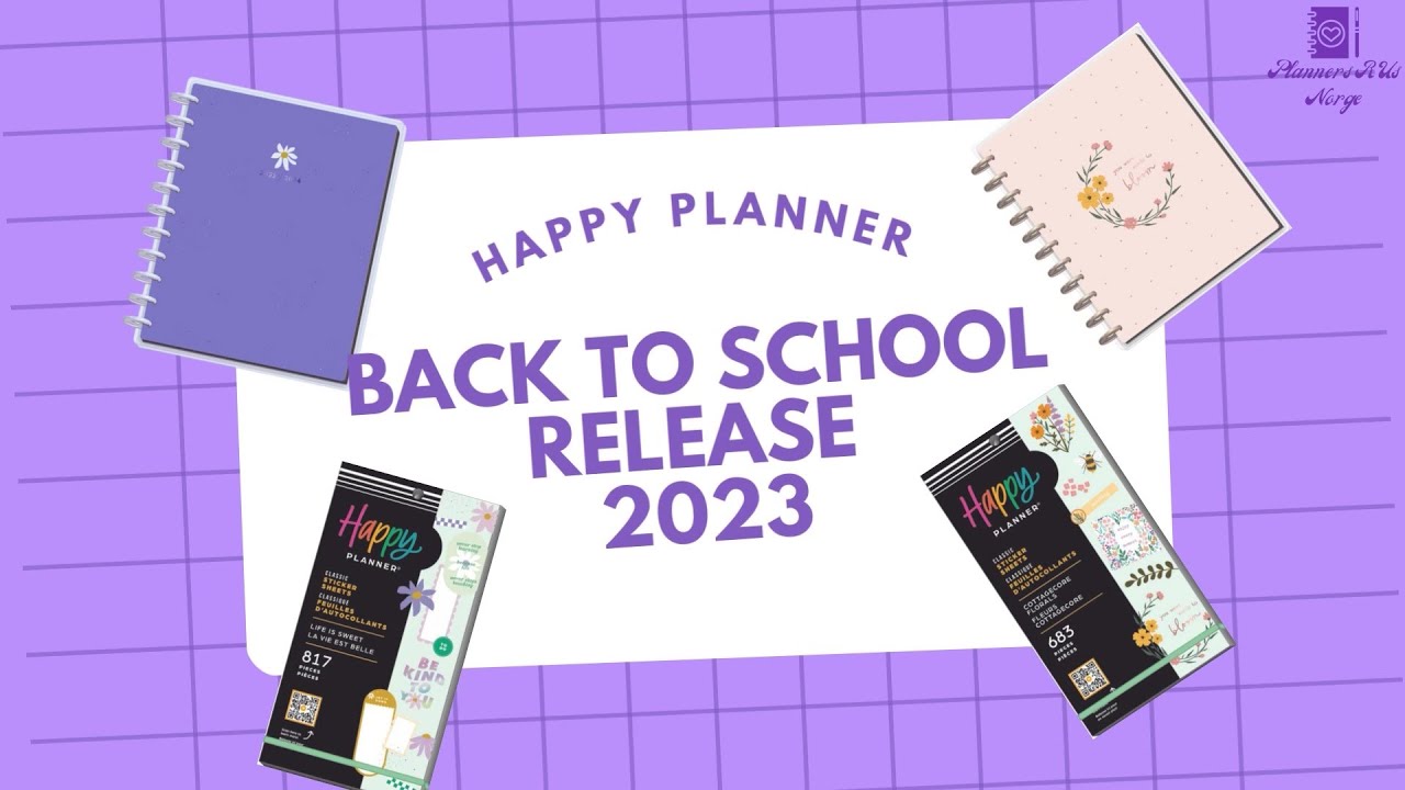 Happy Planner Back To School Release 2023