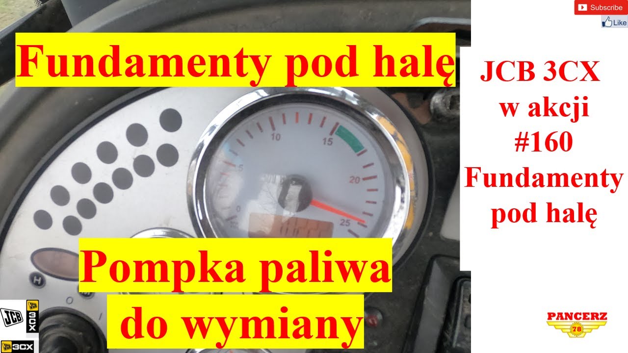 JCB 3CX w akcji. #160 Fundamenty pod halę. Pompka paliwa do wymiany.