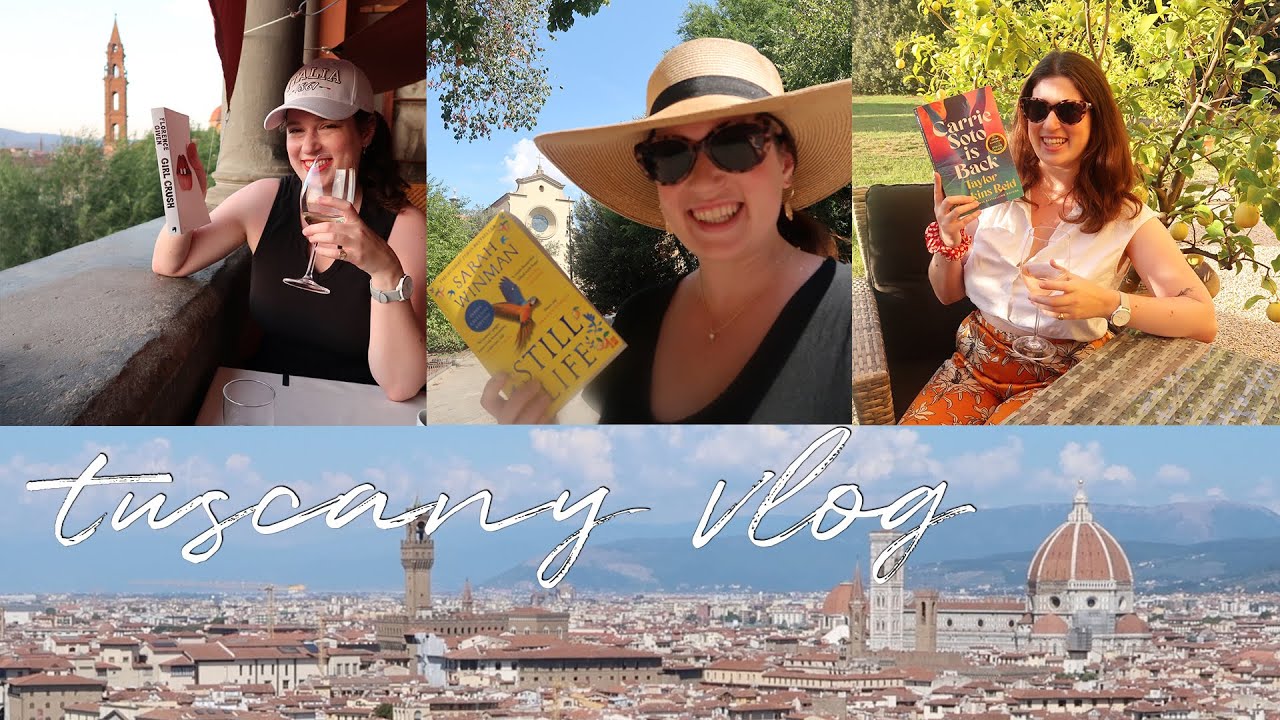 Tuscany reading vlog (feat. Florence-themed books) | Drinking By My Shelf