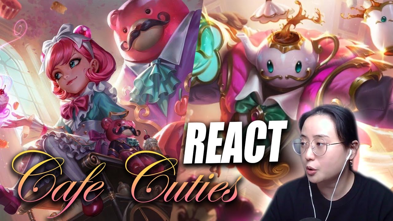 My REACTION to CAFE CUTIES Skins: Bard, Annie, Vladimir, Gwen, Soraka, Sivir | League of Legends