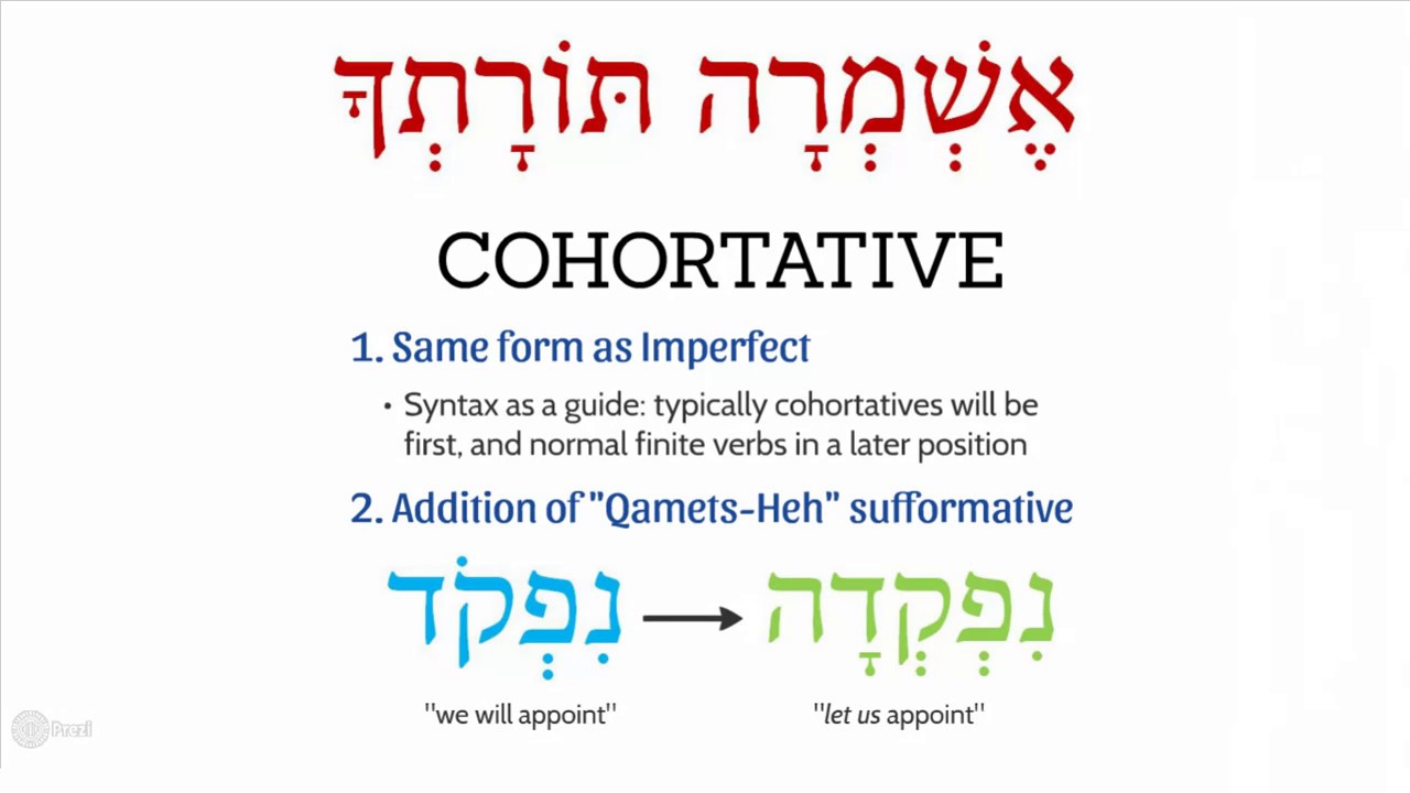 Hebrew Volitional Verbs