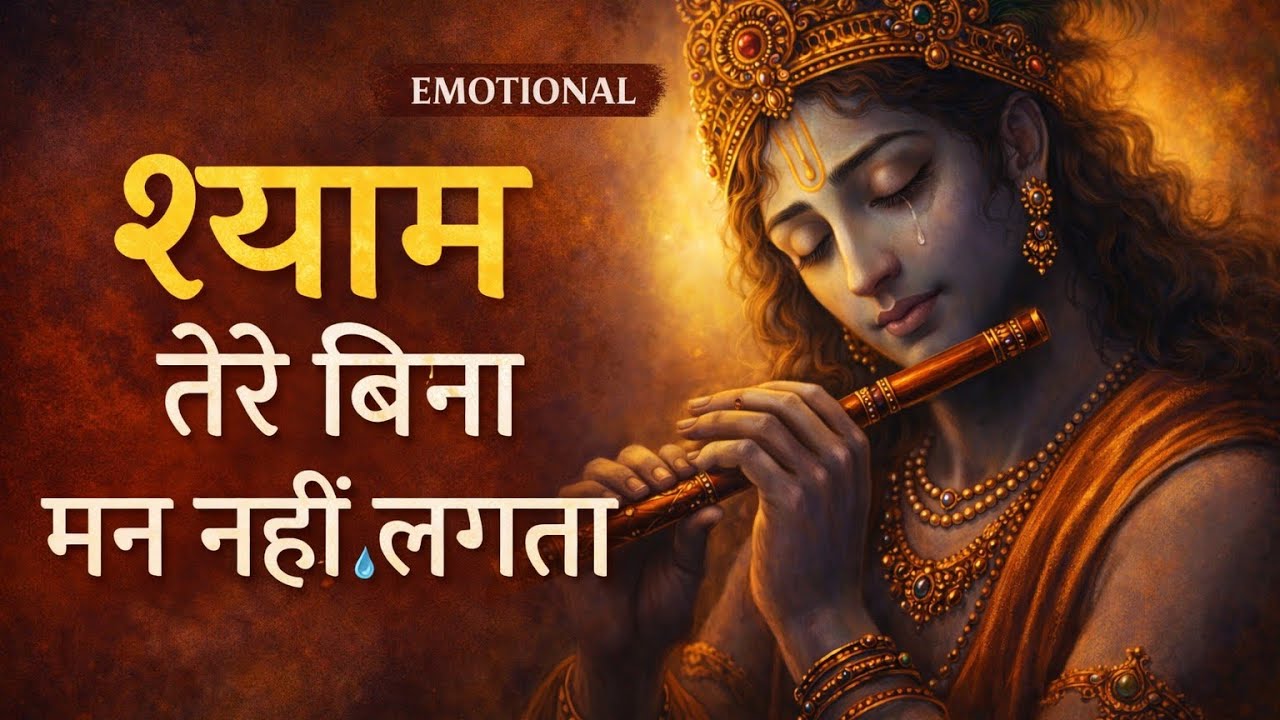 कृष्ण नाम में सुकून ❤️ | Very Emotional Krishna Bhajan Heart Touching Bhakti Song Divya Bhajan Music
