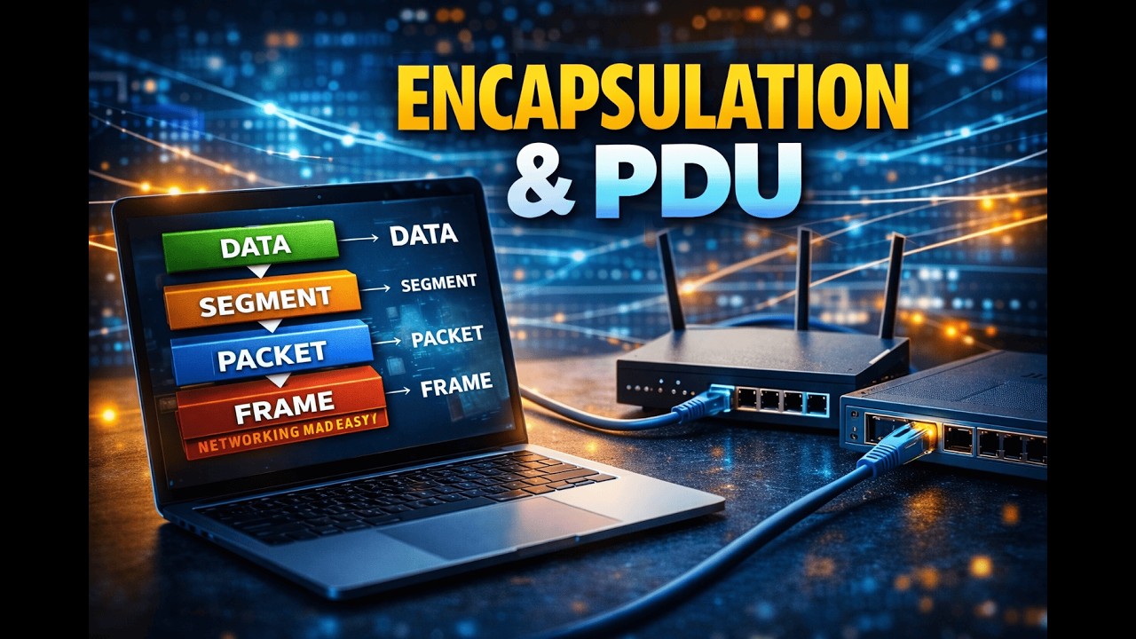 Encapsulation in Networking Explained | PDU Process | OSI Model Easy Explanation