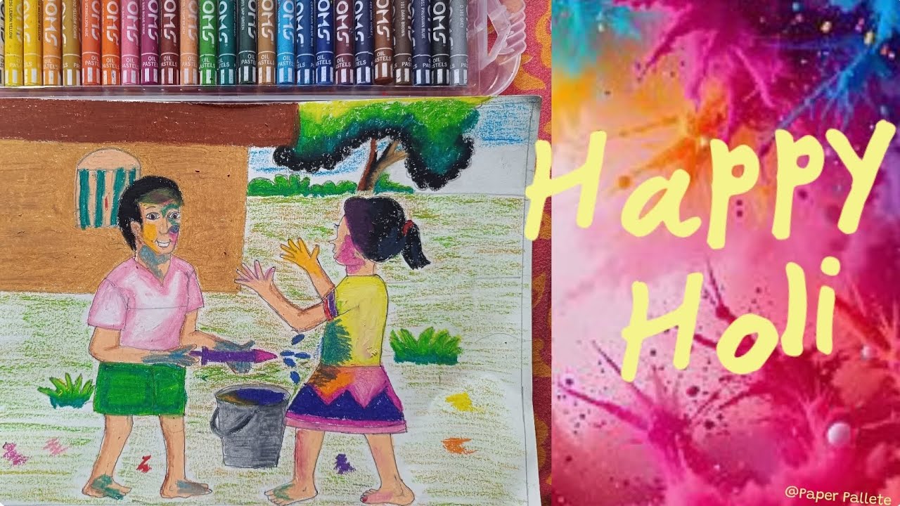 Happy Holi|Holi special drawing|#holispecial #holi #holidrawing #drawing #colours #holi2026 