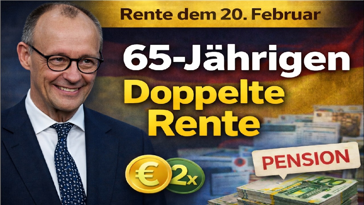 Rente ab dem 20. Februar! Doppelte Rente für jeden 65-Jährigen | Handeln Sie jetzt.