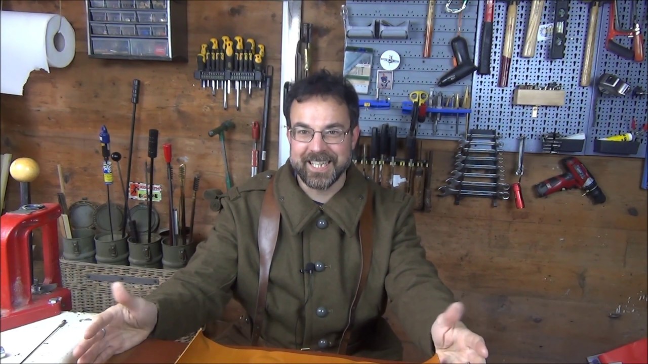 The Chap Prepares To Make Some Replica French WW2 Ammo Pouches