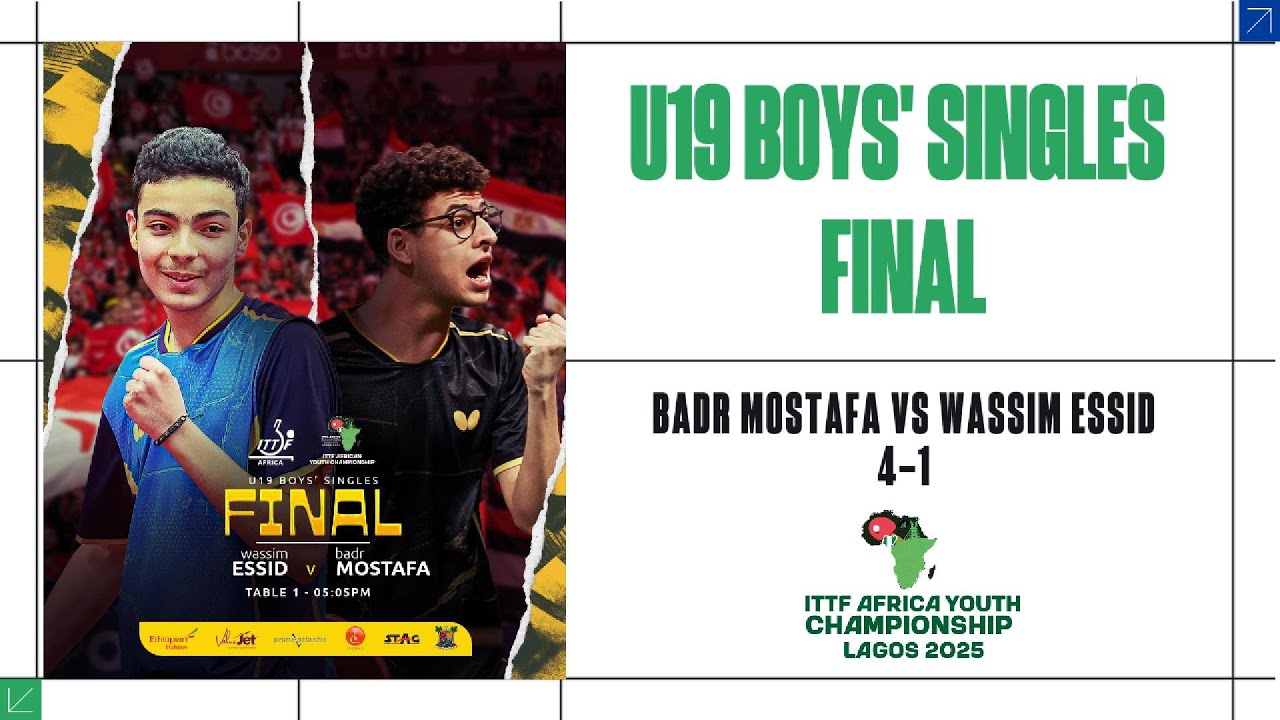 Badr Mostaf vs Wassim Essid | U19 Boys' Final | Africa Youth Championships