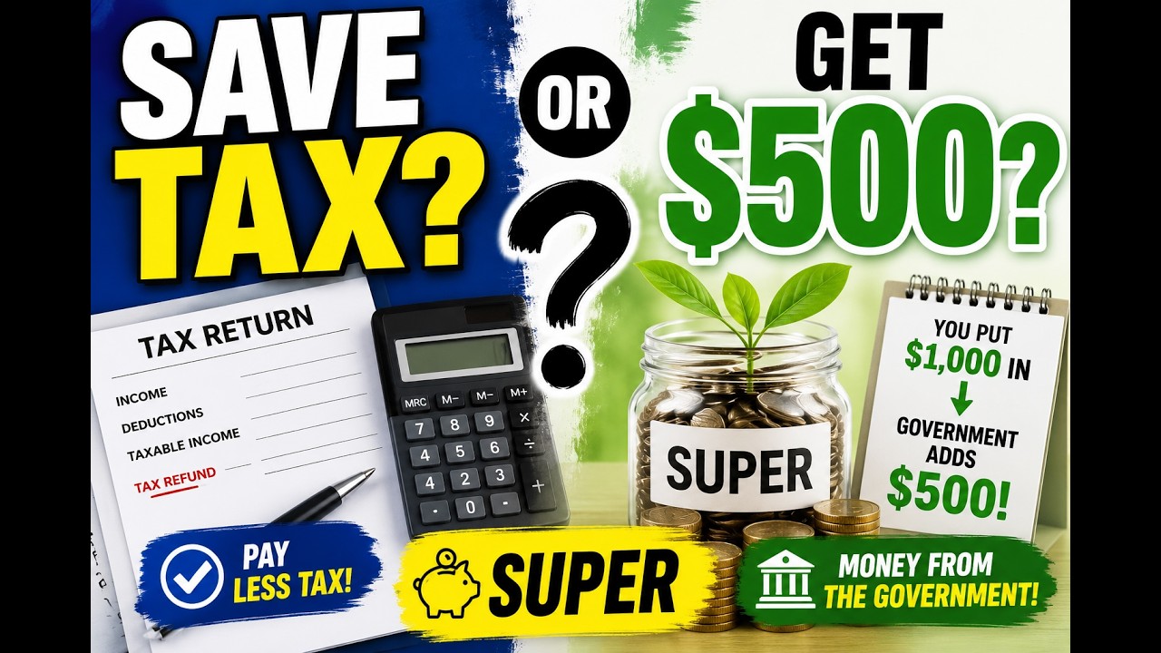 Put Money Into Super and Pay Less Tax? Or Get $500 From the Government?