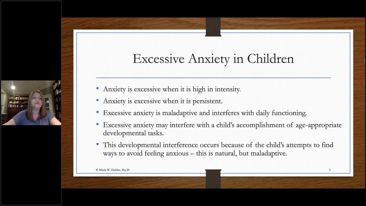 Wednesday Webinar: Parenting the Anxious Child