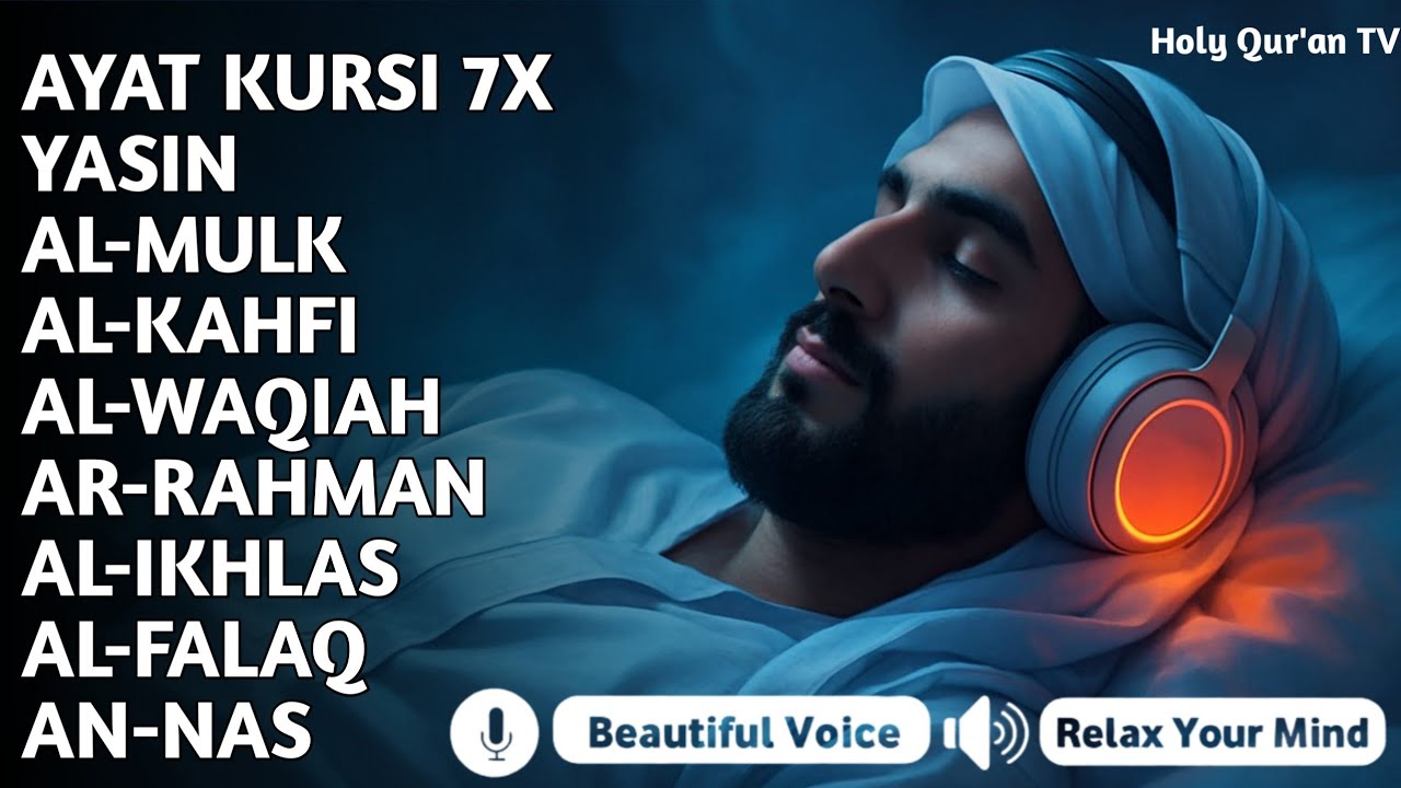 Quran Recitation in A Peaceful Voice I Alfatiha, Ayatul Kursi, Yasin ,Arrahman ,AlWaqiah