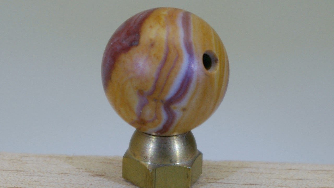 SET UP AND DRILLING A STONE BALL BEAD