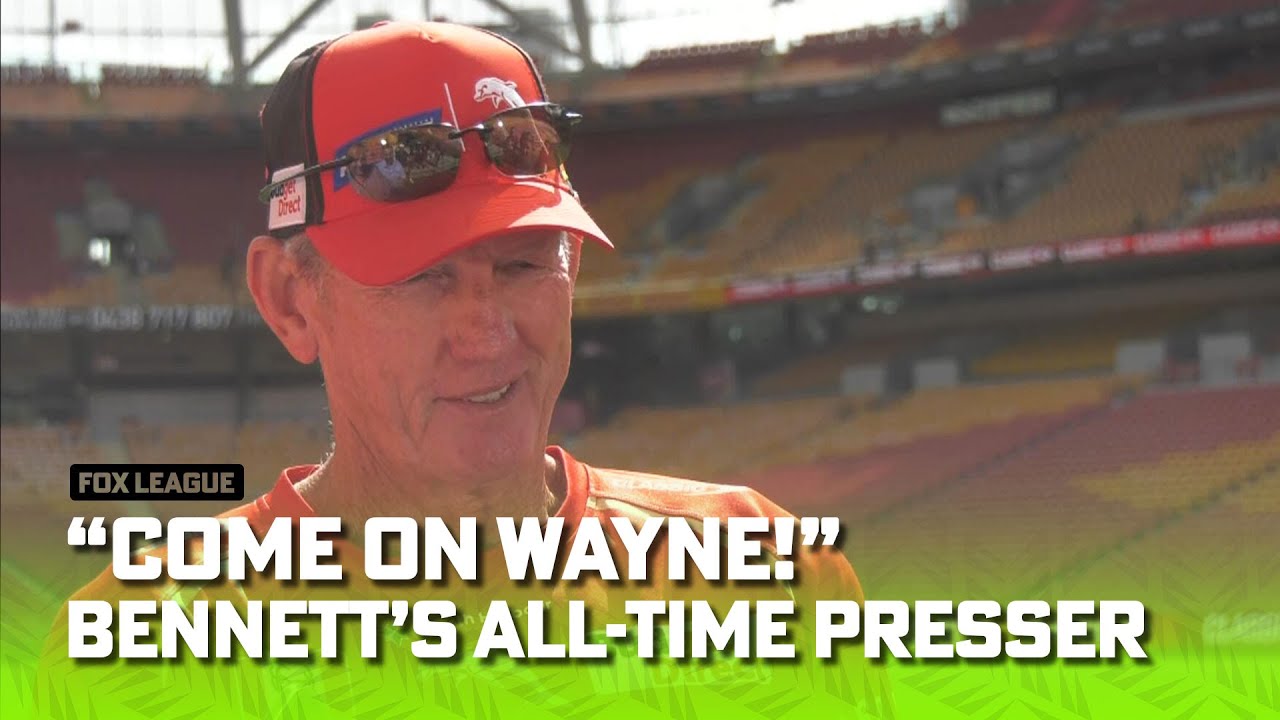Wayne Bennett ALL-TIME presser for Battle of Brisbane 💥| Dolphins VS Broncos 🥊 | Fox League