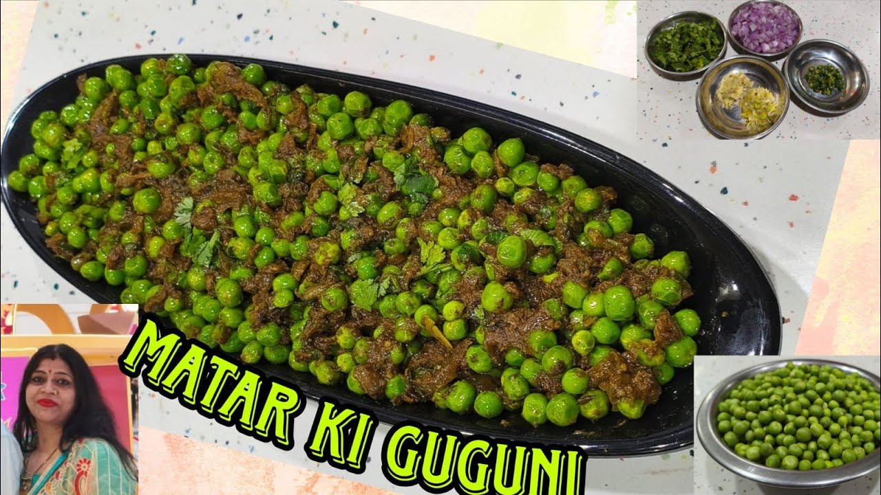 Teekhi chatpati masaaledaar, Hare matar ki sukhi ghuguni 😋