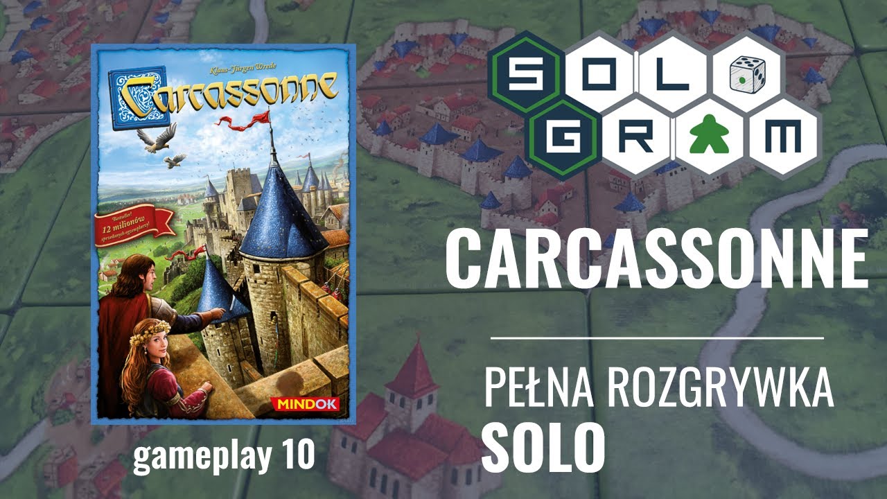 Carcassonne | pełna rozgrywka solo | gameplay 10