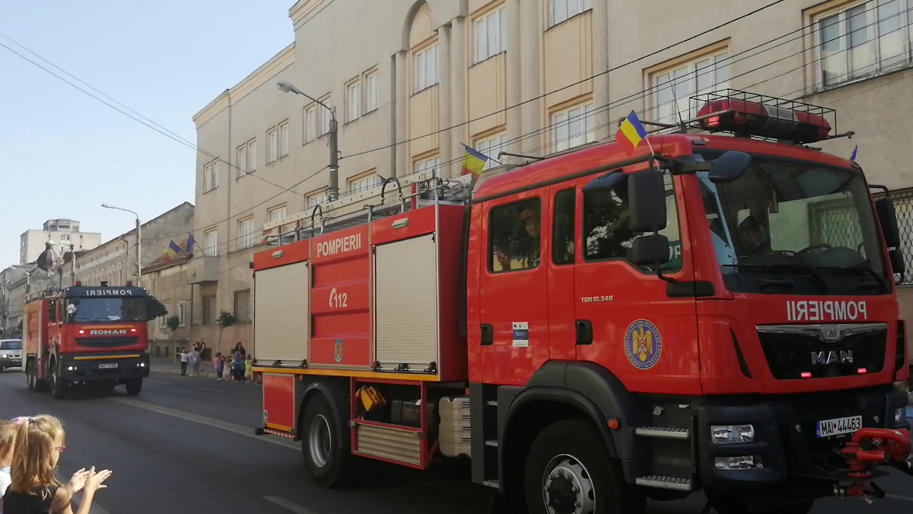 Parada pompierilor din Satu Mare