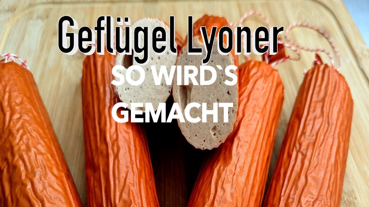 Selbstgemachte Gefl&uuml;gel Lyoner &ndash; Schritt f&uuml;r Schritt Anleitung