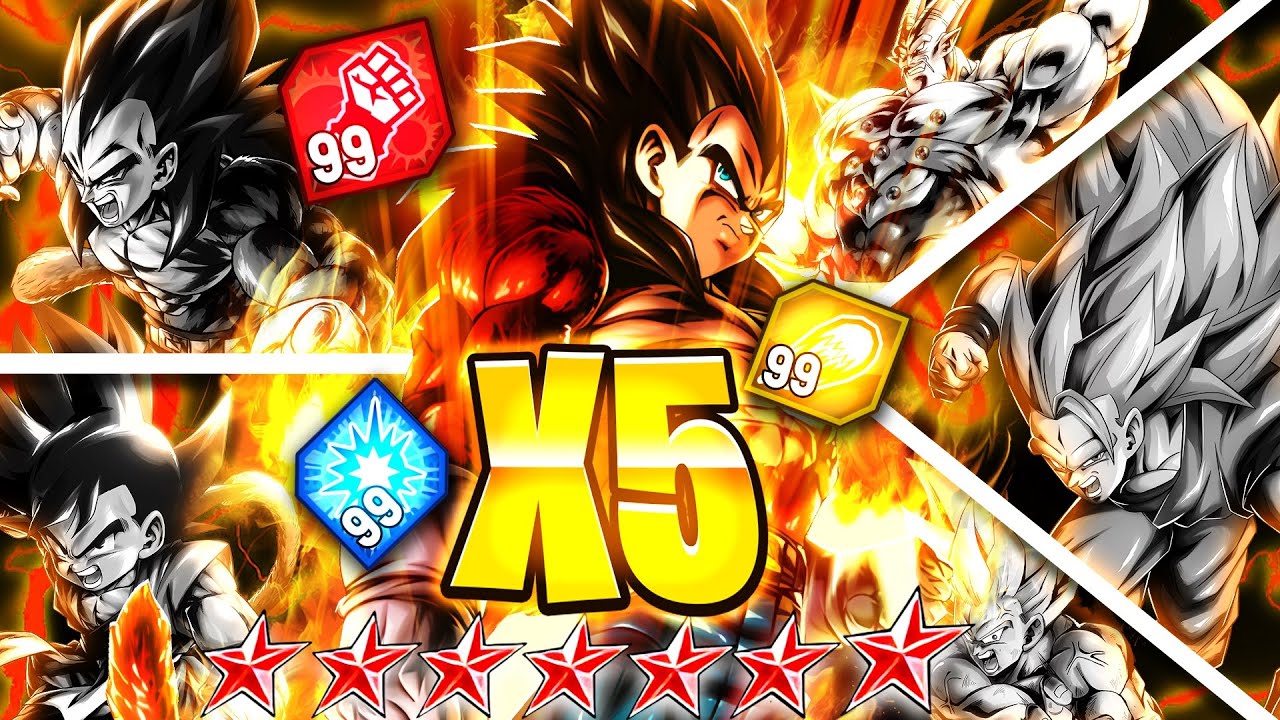 5X ZENKAI BUFF 14* MAX ARTS BOOST ULTRA SSJ4 VEGETA DESTROYS ALL IN DRAGON BALL LEGENDS!