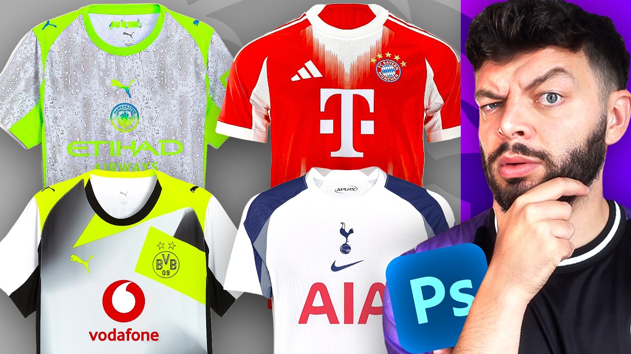 Я попытался переделать САМУЮ УРОДЛИВУЮ футбольную форму...