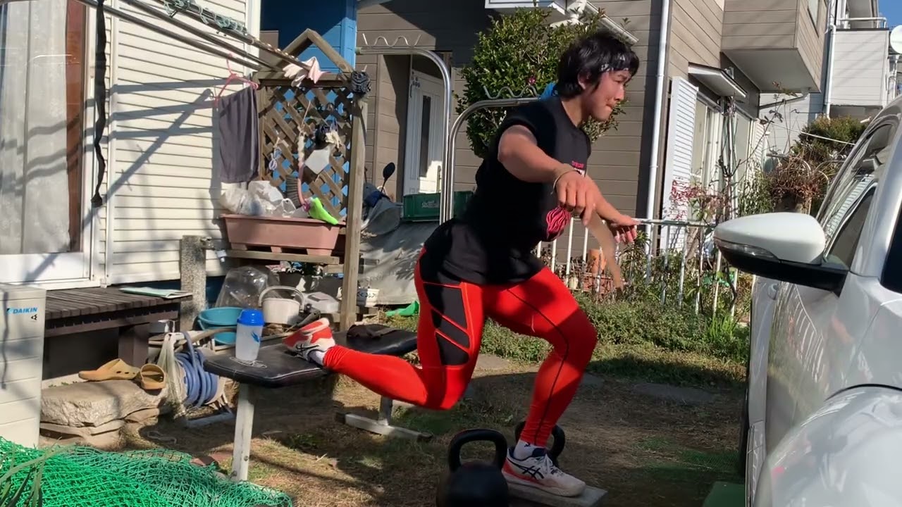 12/30 Kettlebell Rear Foot Elevated Split Squat/ブルガリアンスクワット