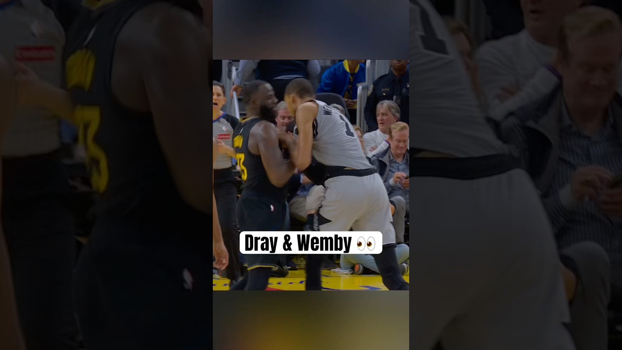 Draymond & Wemby getting physical 🍿