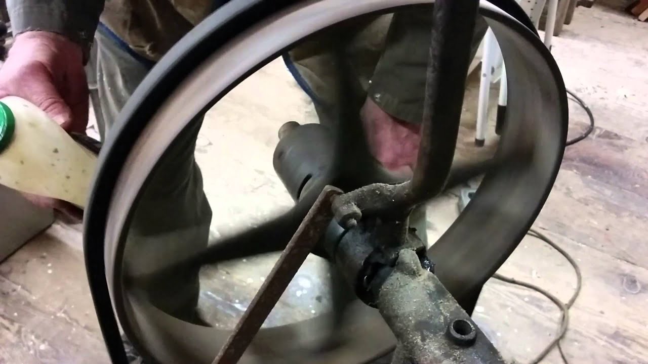Old Vintage Belt Drive Power Hacksaw (Now Electric)