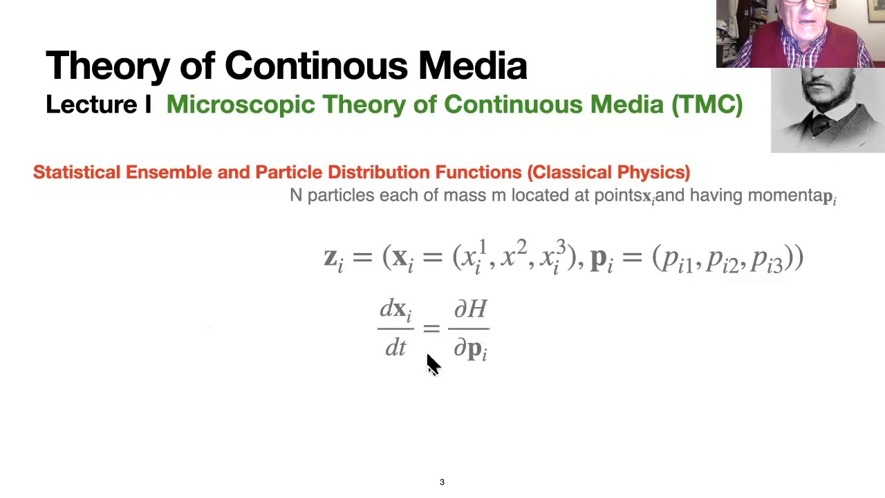 Prof. Ł. A. Turski: Important equations and notions in the continuous media theory