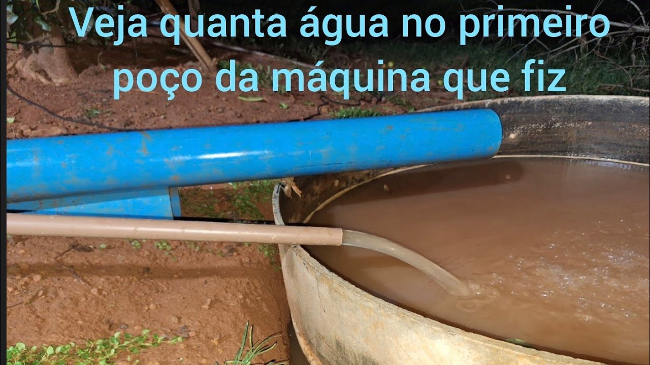 veja resultado do poço artesiano o primeiro de muitos