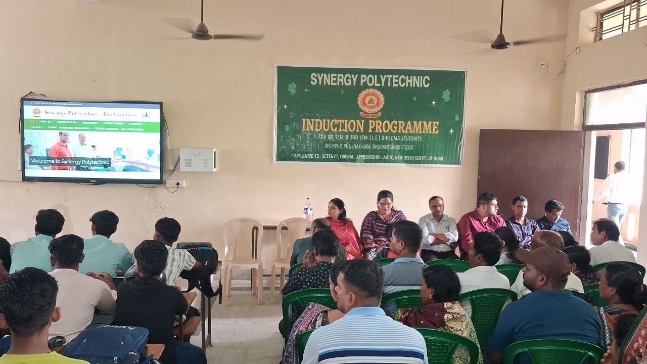 Welcome future engineers!,Induction Program 2026,First Year & Lateral Entry,Synergy Polytechnic BBSR